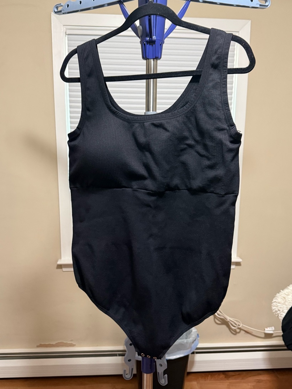 NWOT Torrid Size 4 Lightly Lined Seamless Rib Square Neck Bodysuit - Black - Picture 6 of 9